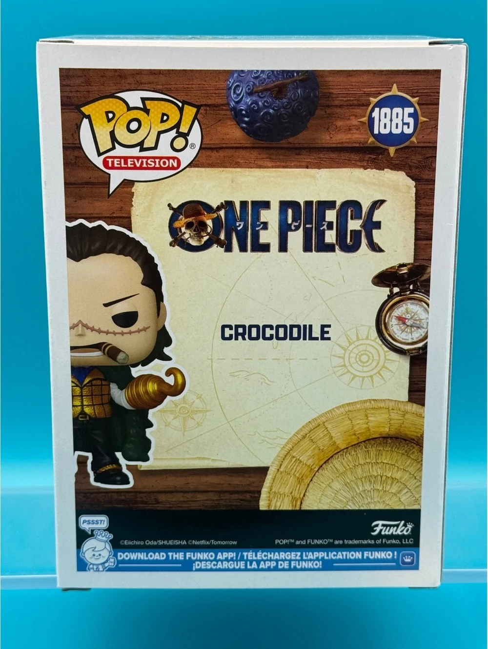 John Swasey signed Crocodile Funko One Piece long quote/doodles with MAS COA